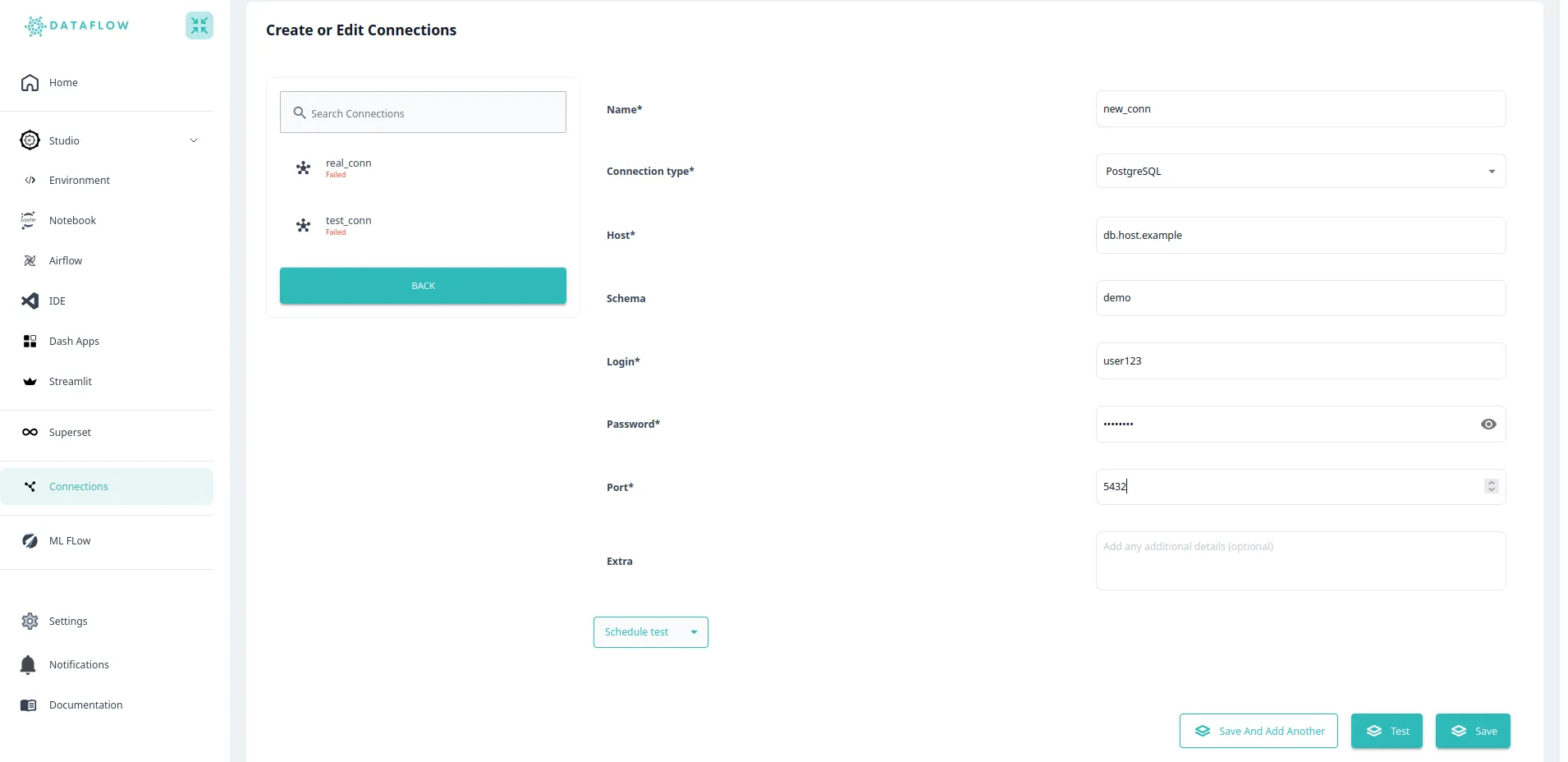 Creating a connection